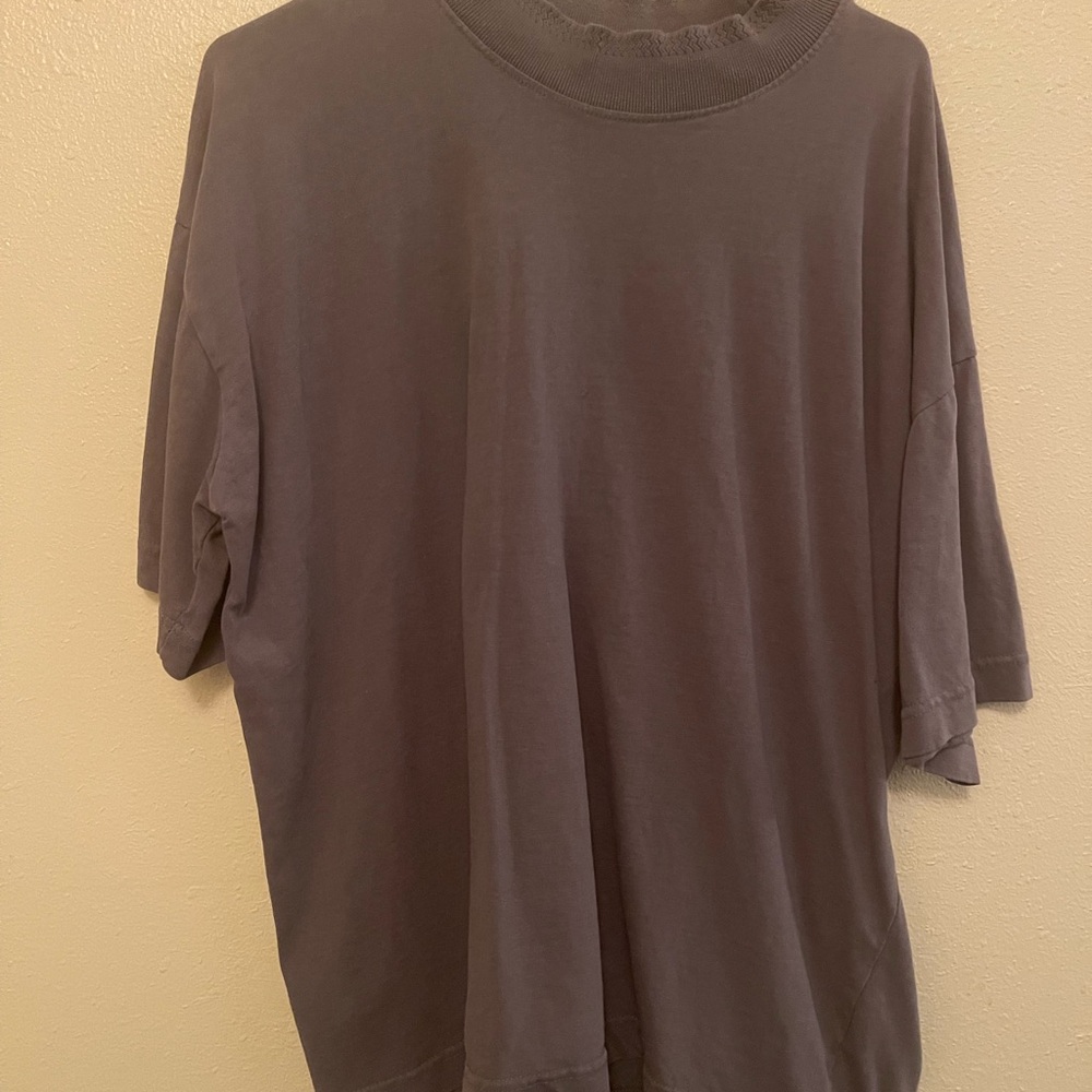 Boohoo Mens Dark Gray Short Sleeve Tee